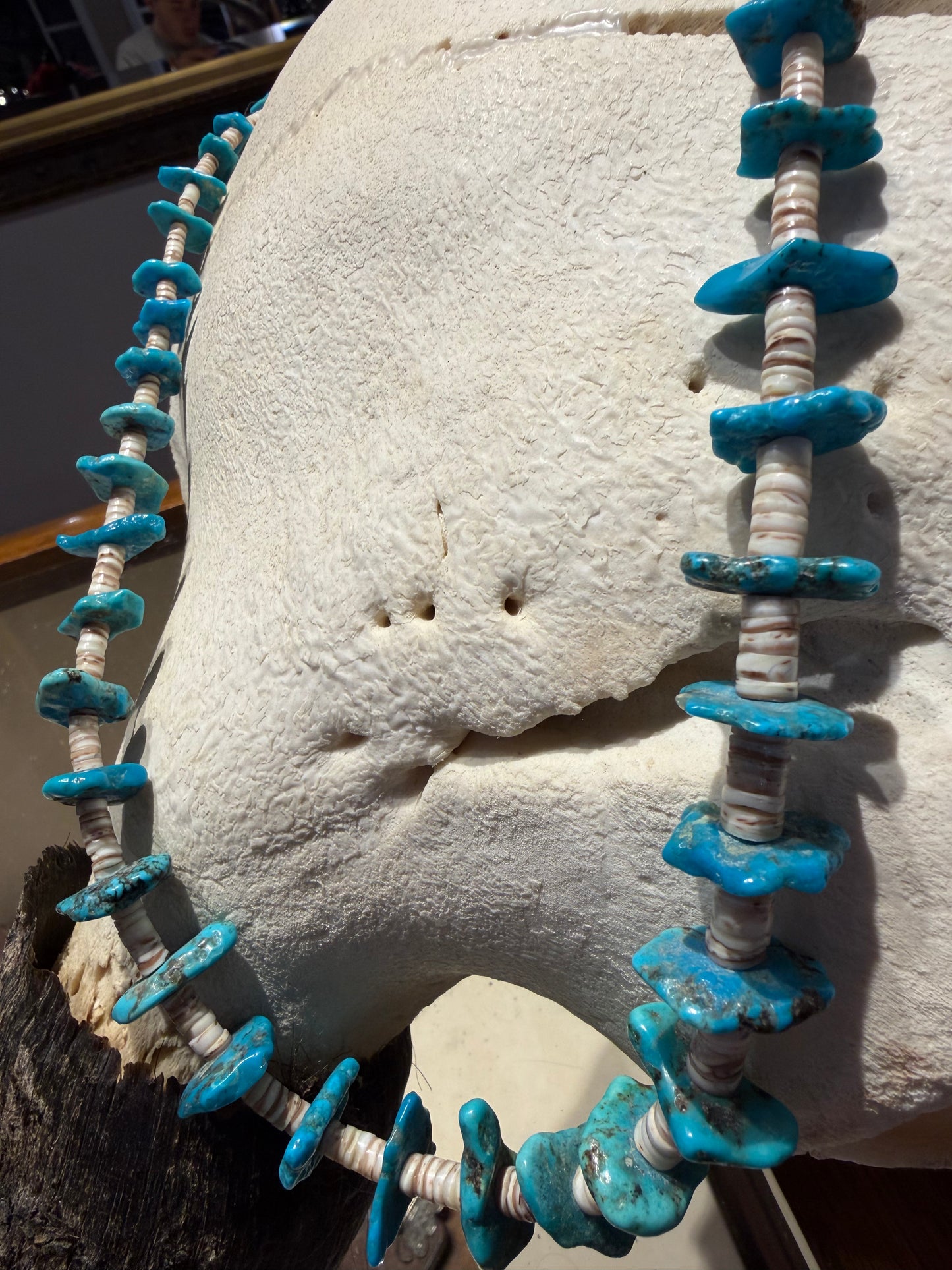 Vintage Single Strand Heishi Necklace