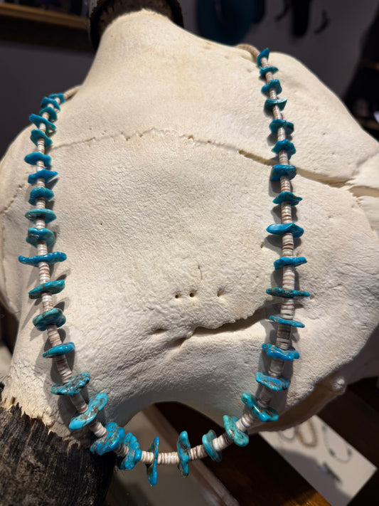 Vintage Single Strand Heishi Necklace