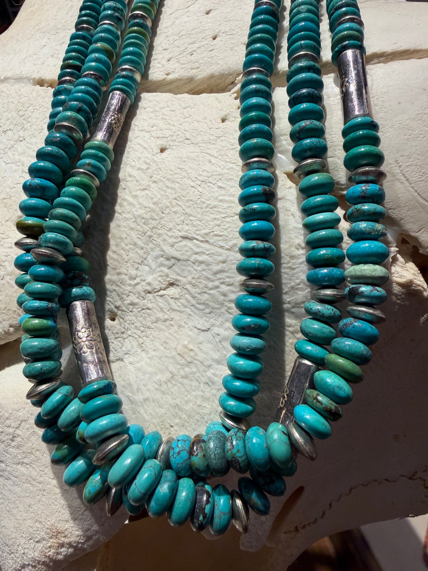 Three Strand Turquoise Necklace