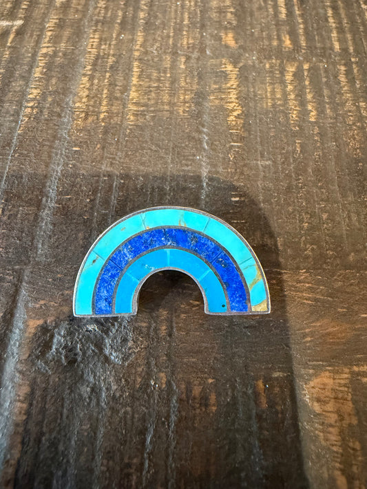 Turquoise Rainbow Hat Pin