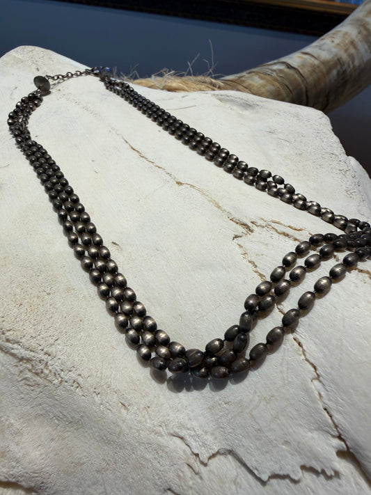 Navajo Pearl 3 Strand Necklace
