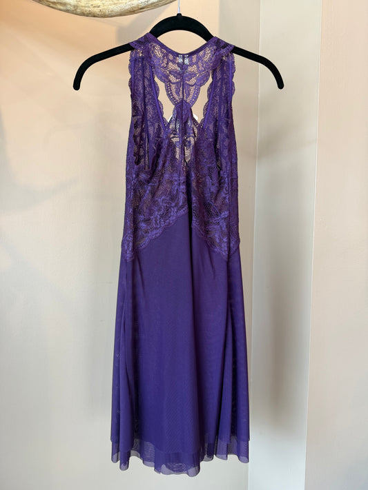 Fortuna Racerback Chemise - Plum Purple