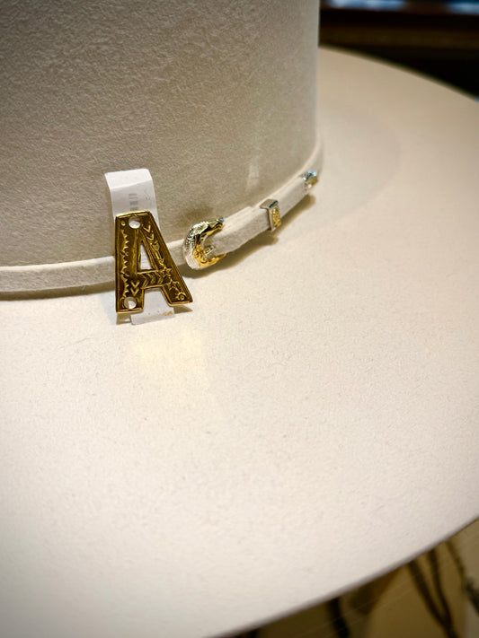 Pin- Gold Letters
