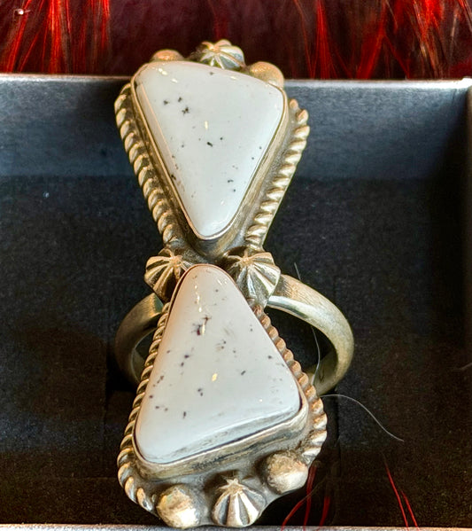 White Buffalo Double Ring
