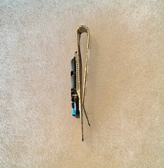 Zuni Teardrop Inlay Money Clip