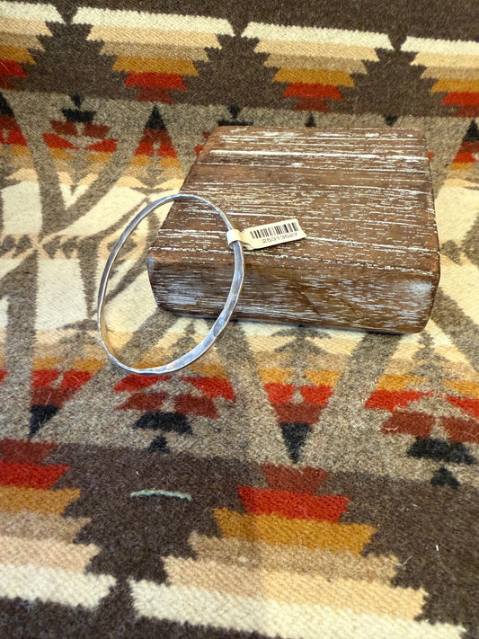 Vintage Sterling Silver Hammered Bracelet