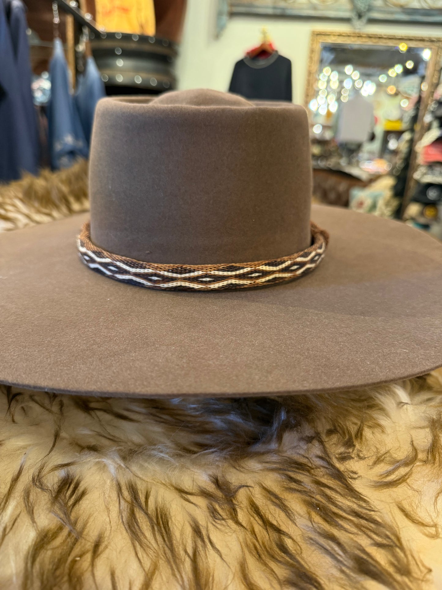 Deer Lodge Prison Hitched Horsehair Hatband