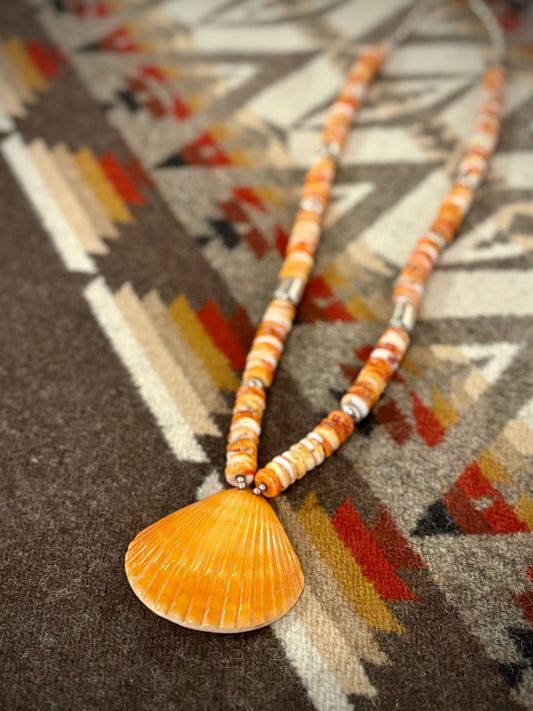 Spiny Oyster Statement Necklace