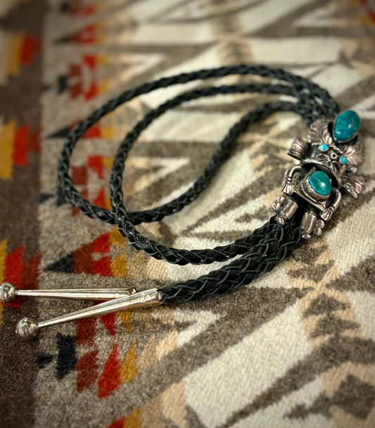 Turquoise Kachina Bolo Tie