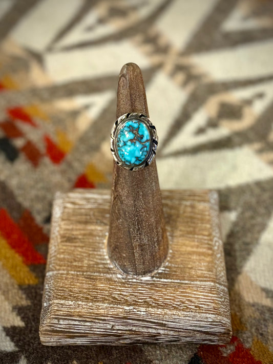 Small Unique Turquoise Ring