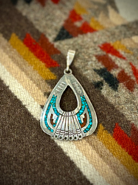 Vintage Inlay Pendant