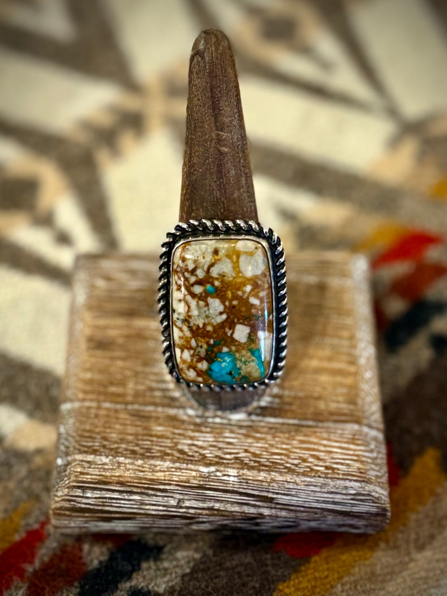 Natural Turquoise Statement Ring