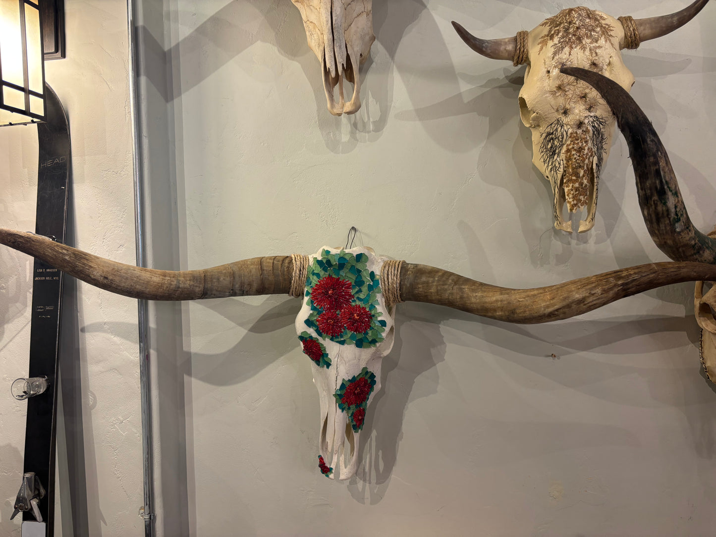 Long Horn Skull (Desert Bloom)