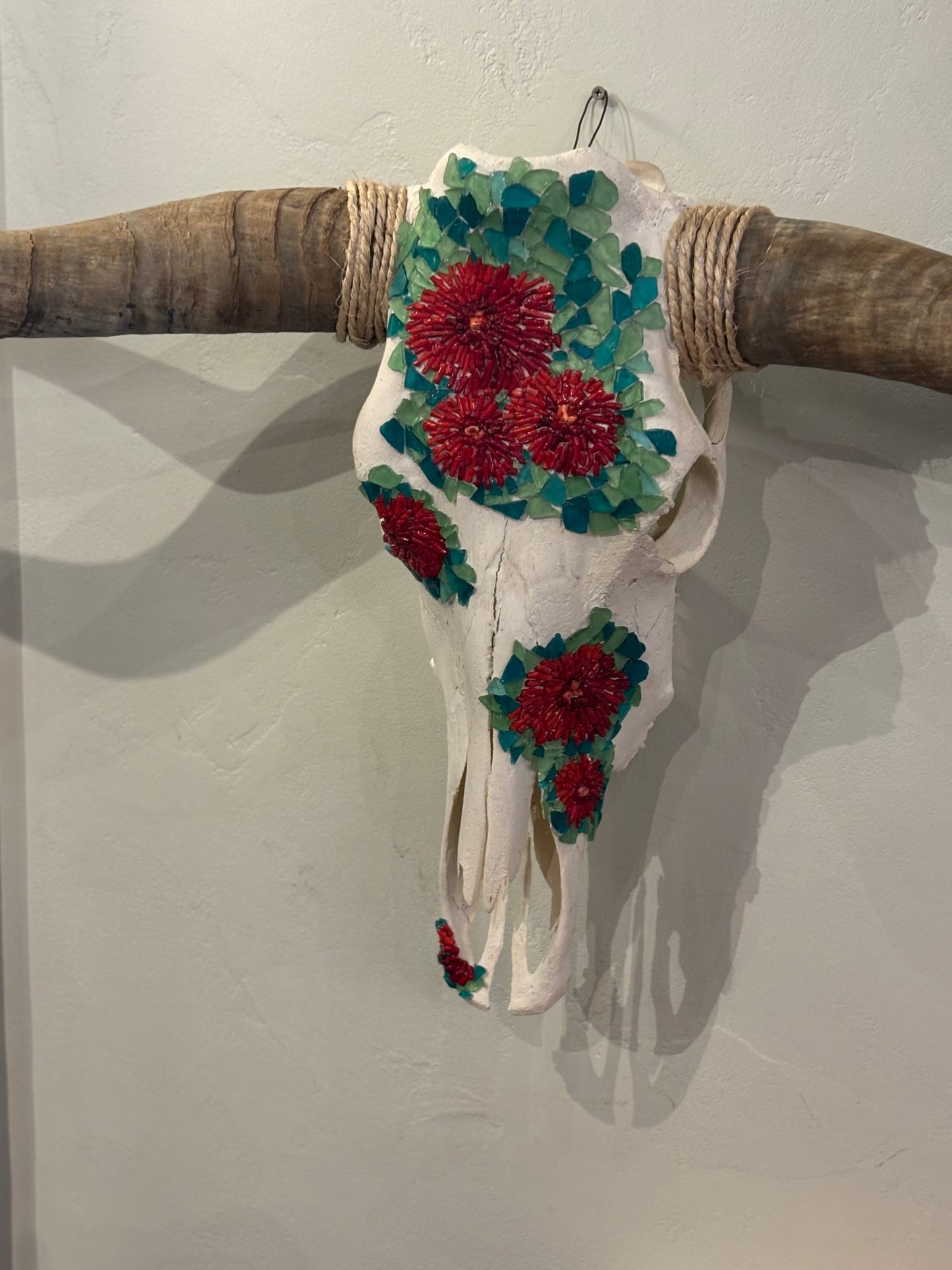 Long Horn Skull (Desert Bloom)