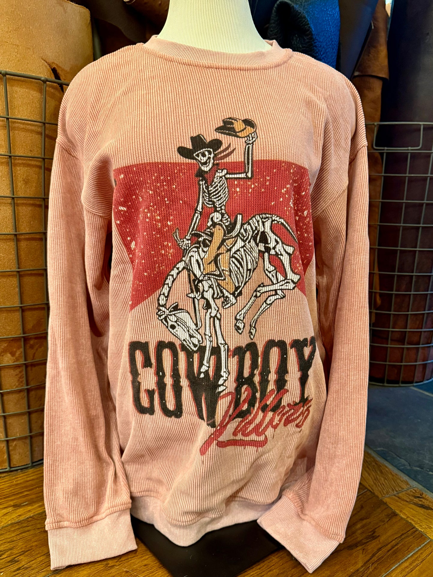 Graphic Cowboy Knit Sweater