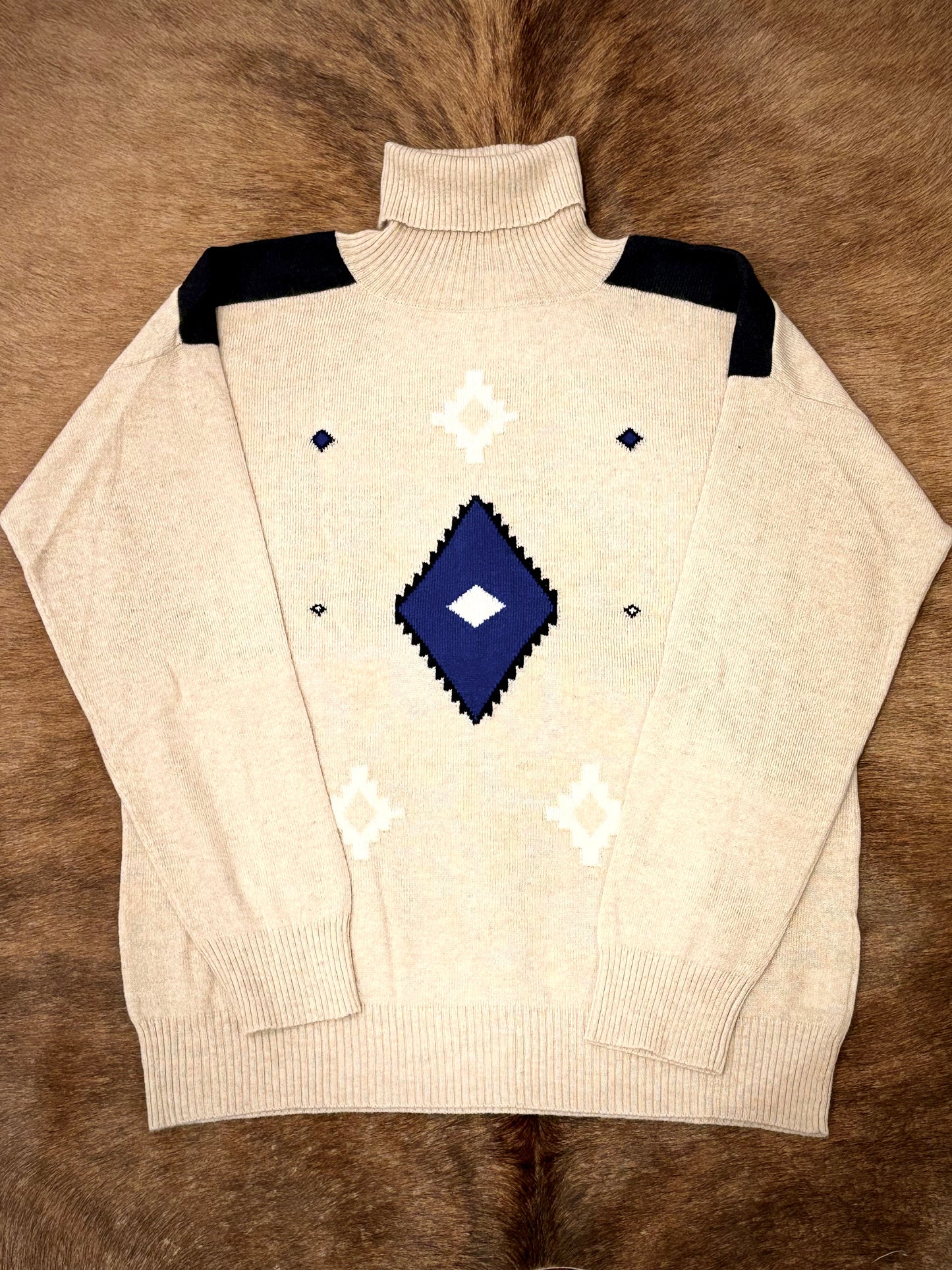 White Aztec Women's Cashmere Sweater