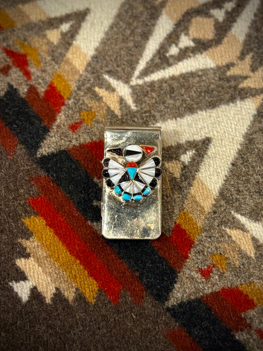 Zuni Bird Inlay Money Clip