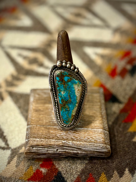 Large Turquoise Paw Ring