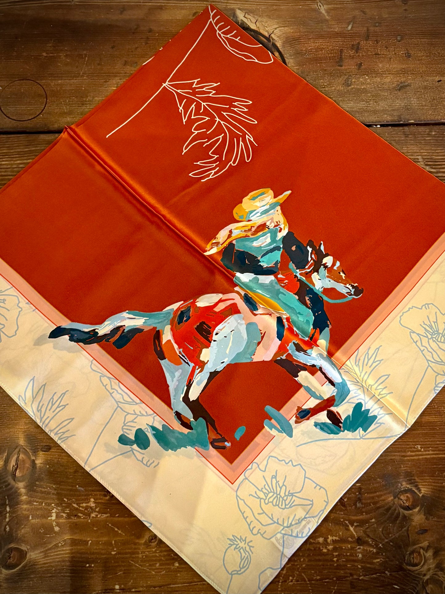 Large Poppy Cowgirl Wild Rag