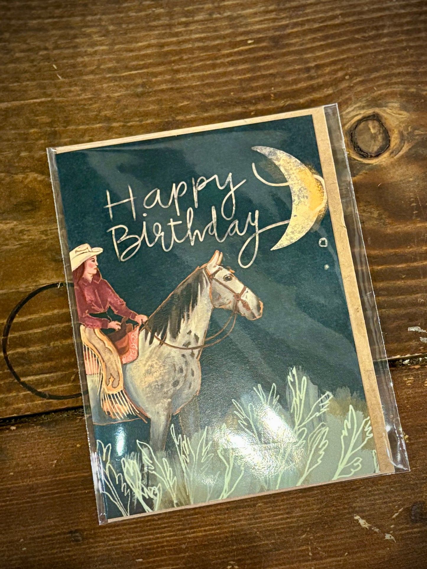 Happy Birthday Cosmic Cowgirl Card