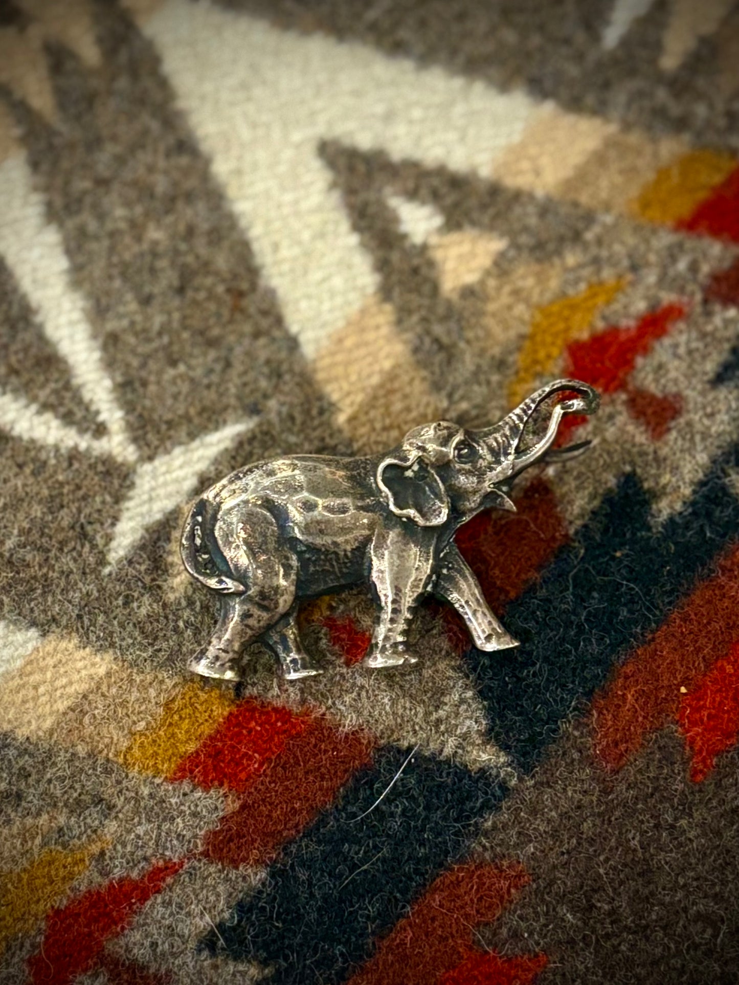Sterling Elephant Pin