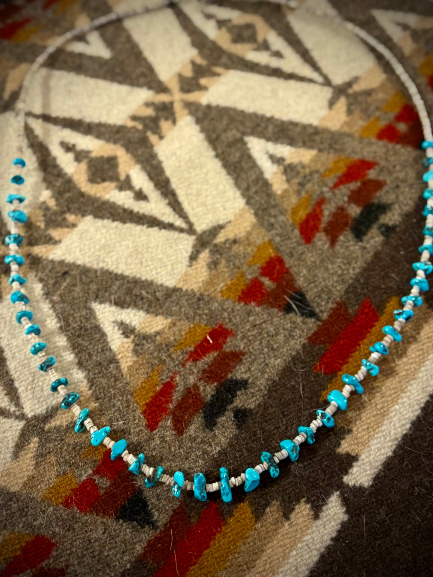 Santo Domingo Pueblo Turquoise Necklace