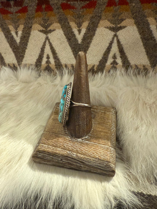 Ring- Vintage Navajo Turquoise and Sterling Silver