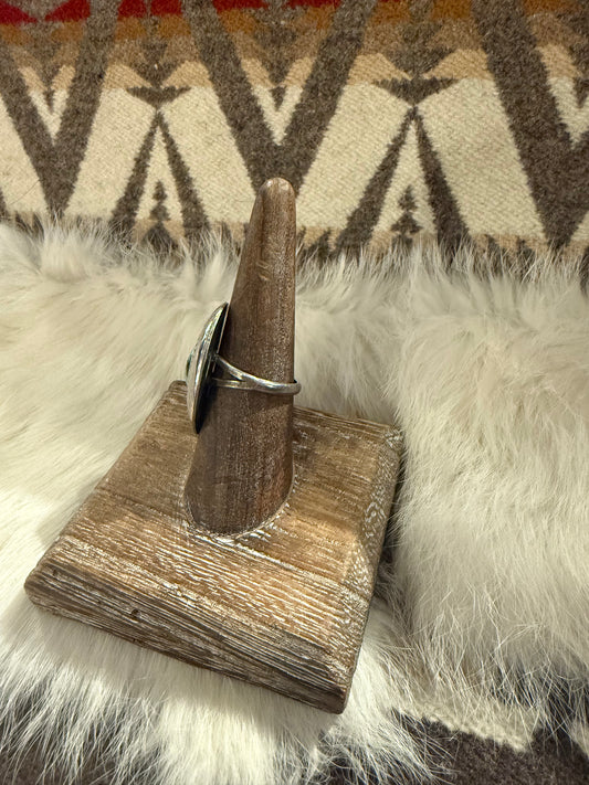 Ring- Vintage Navajo Turquoise and Sterling Silver