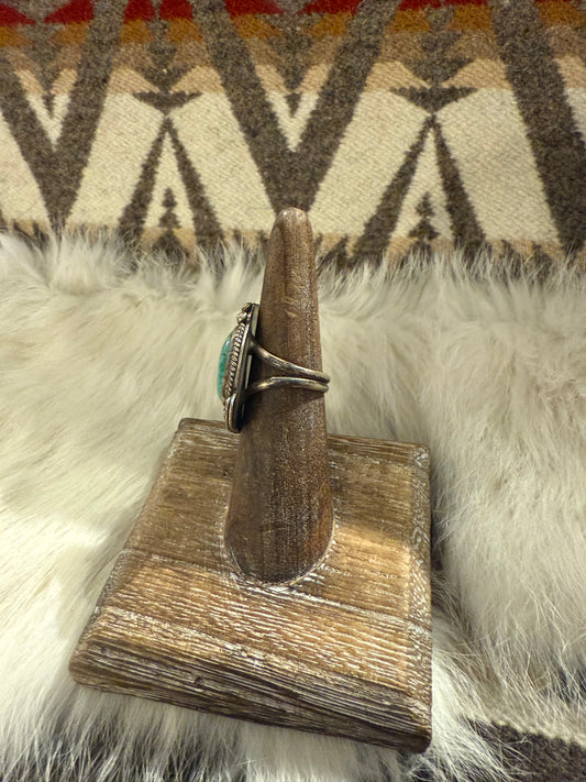 Ring- Vintage Navajo Turquoise and Sterling Silver