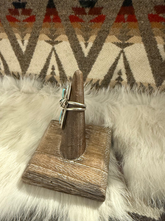 Ring- Vintage Navajo Turquoise and Sterling Silver