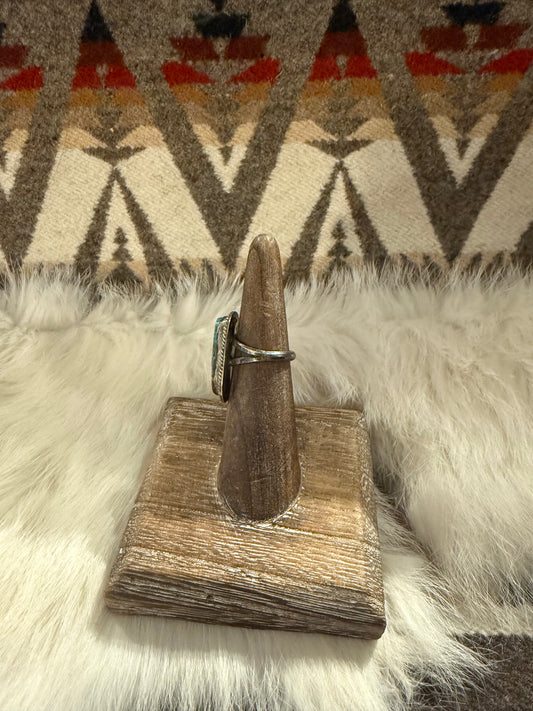 Ring- Vintage Navajo Turquoise and Sterling Silver