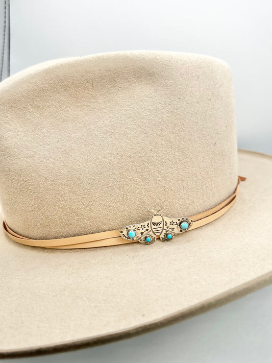 Pin - Moth with Turquoise Accent