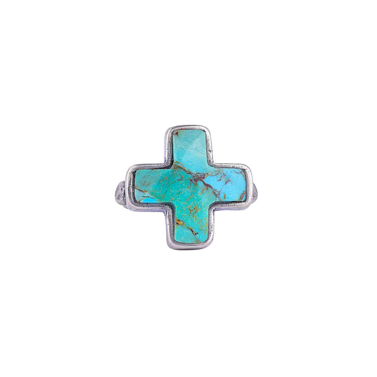 Carved Cross Ring
