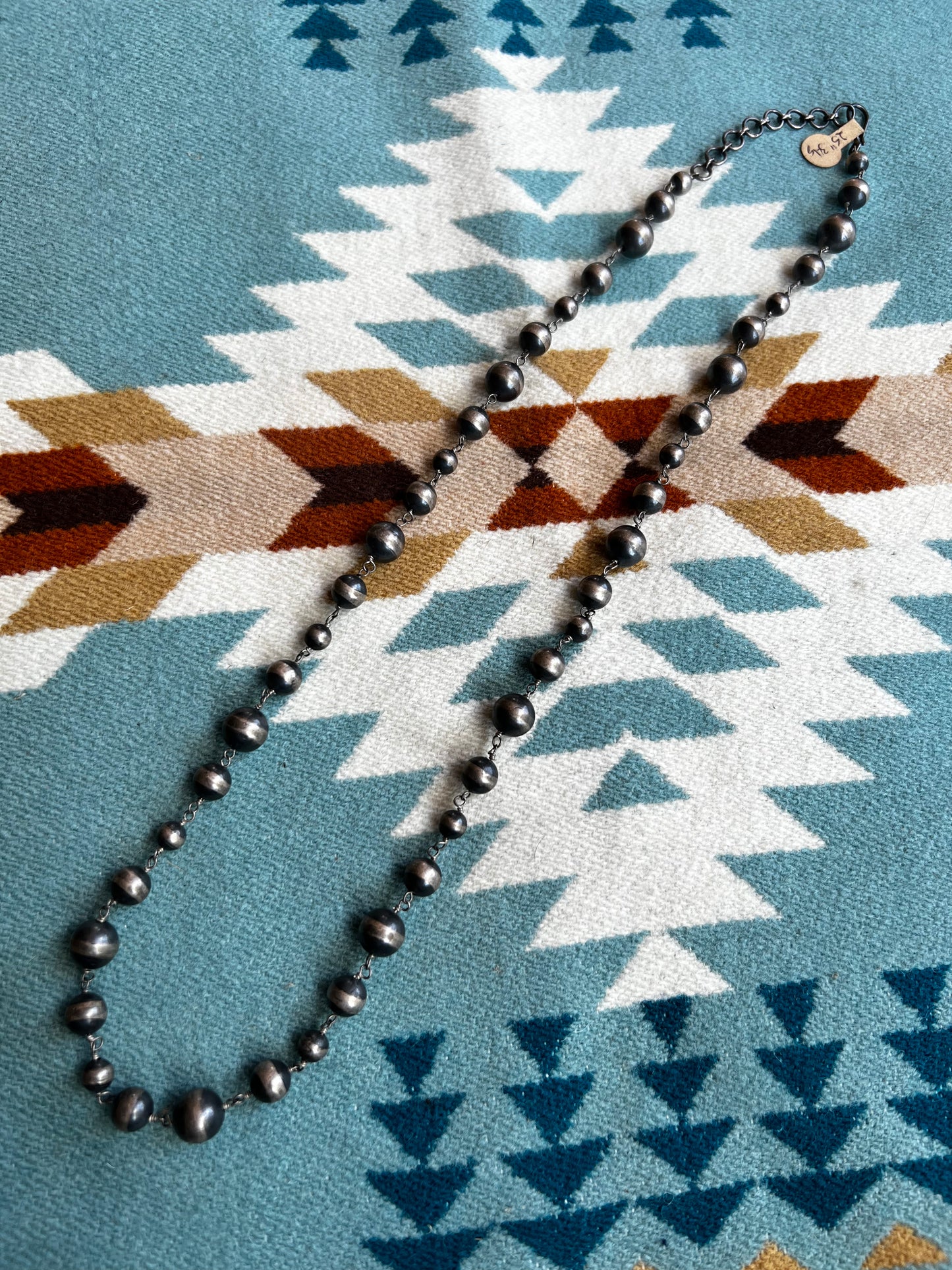 Navajo Pearl and Chain Necklace