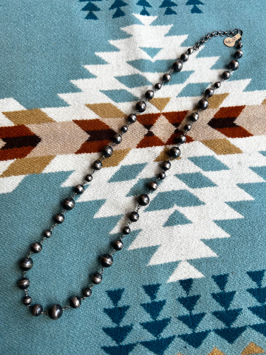 Navajo Pearl and Chain Necklace
