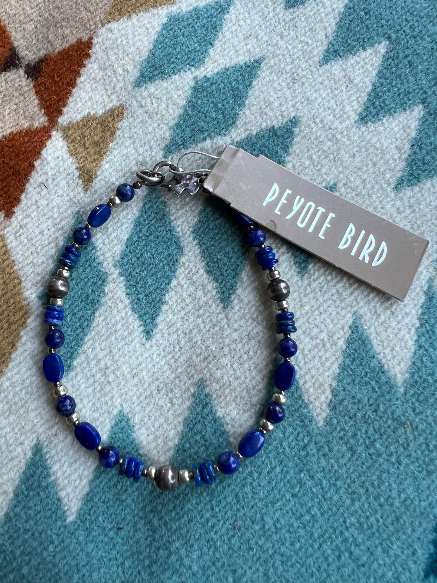 Bracelet- Small Lapis Beaded