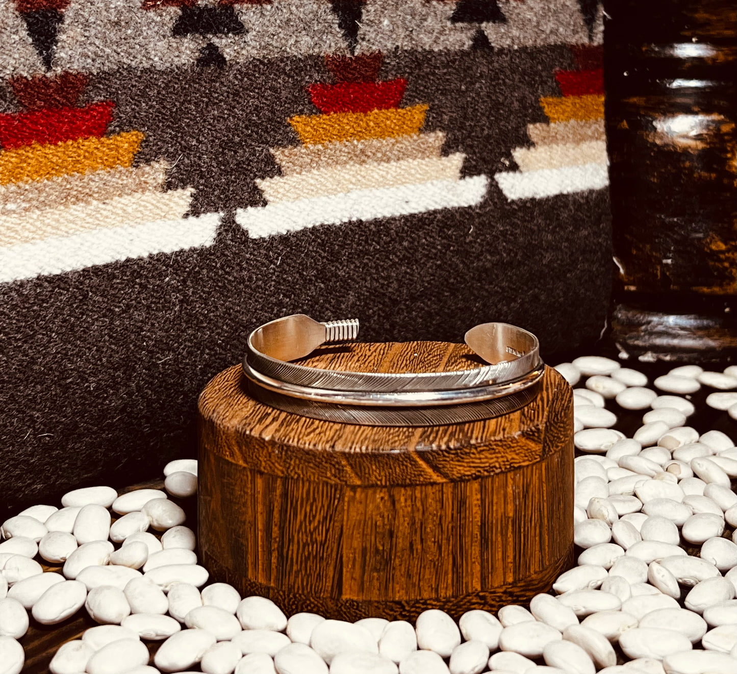 Cuff- Navajo Sterling Feather Bracelet
