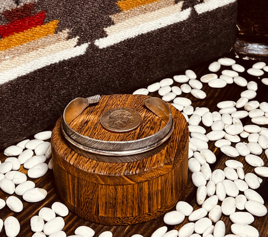 Cuff- Navajo Sterling Feather Bracelet