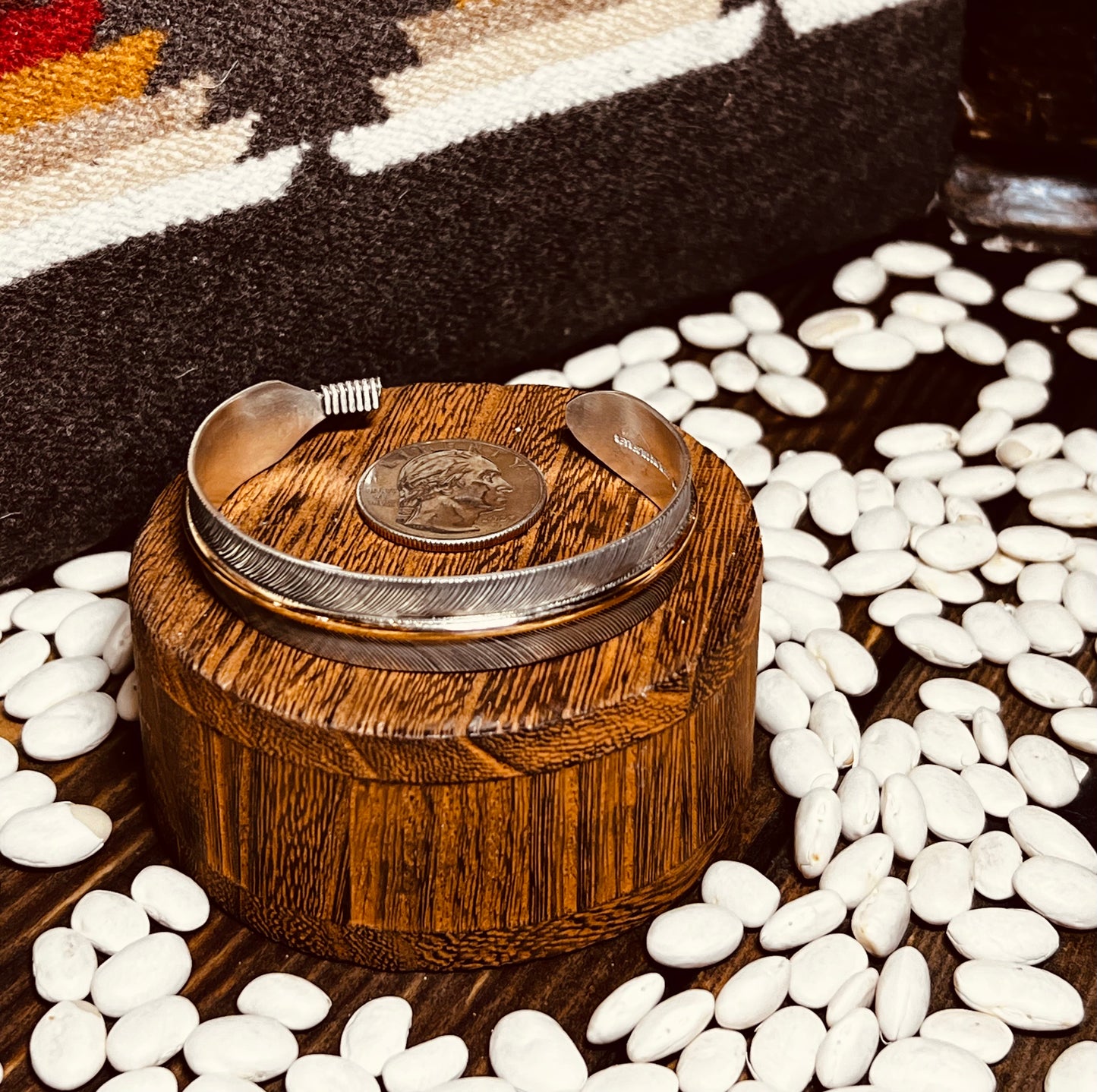 Cuff- Navajo Sterling Feather Bracelet