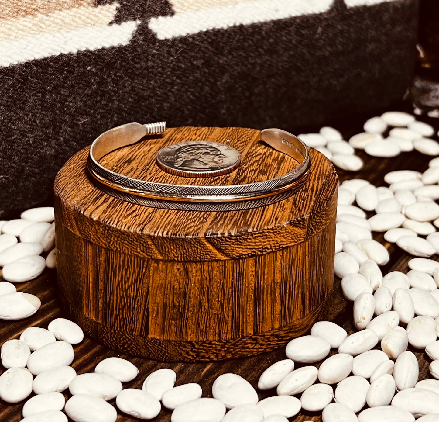 Cuff- Navajo Sterling Feather Bracelet