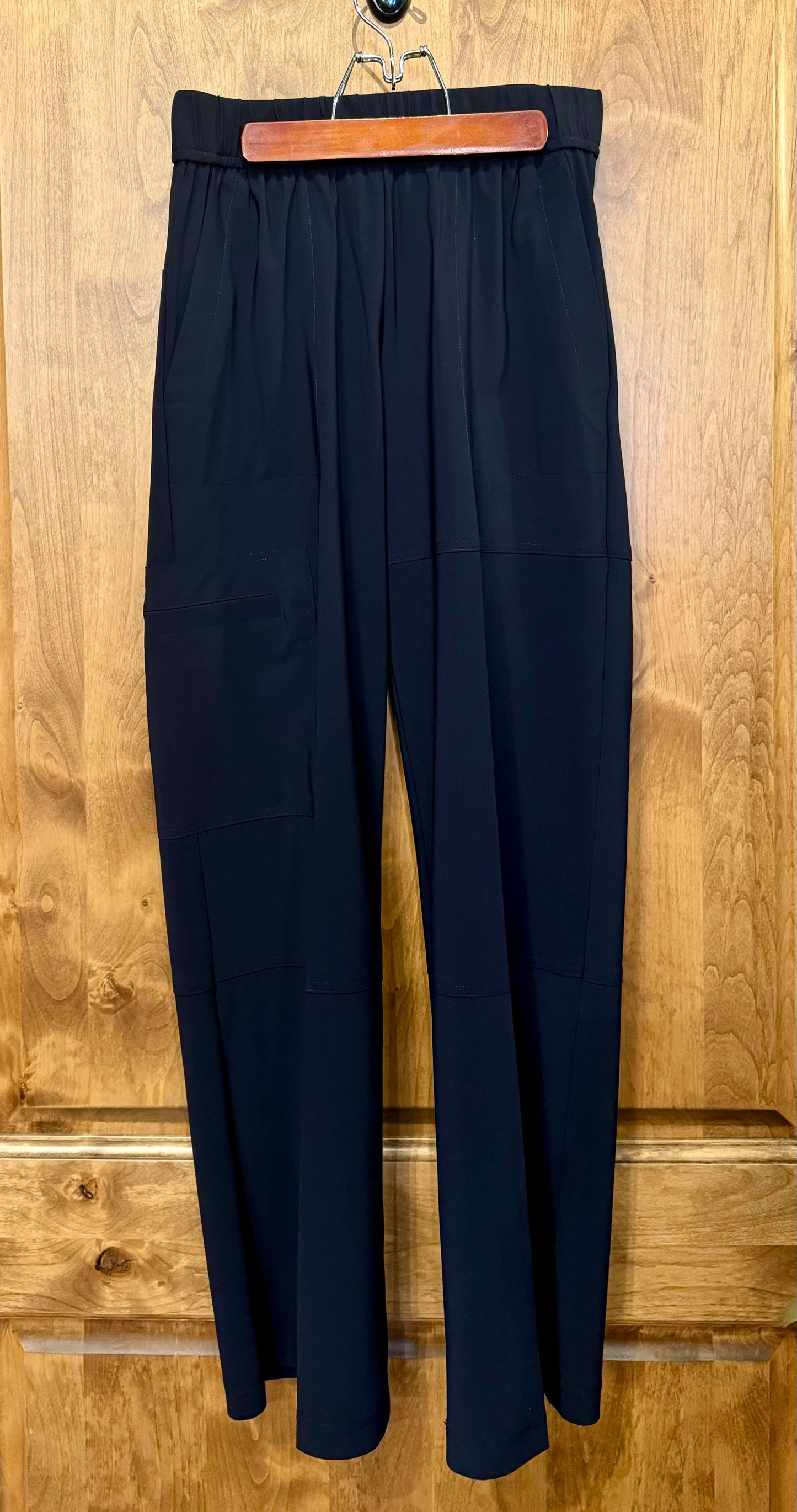 Navy Stretch Waist Pant- Elliott Lauren