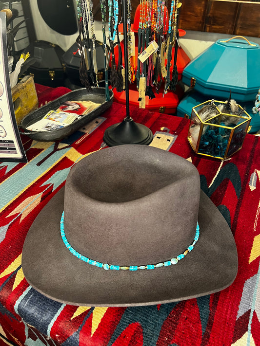 Disc Flat Turquoise Bead Hat Band