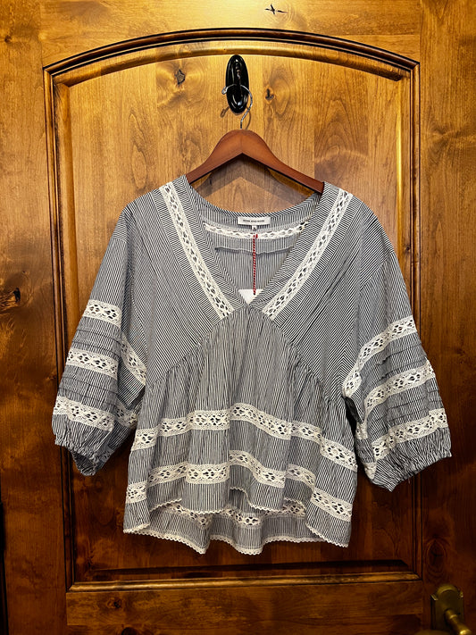 Cotton Lace Folk Top