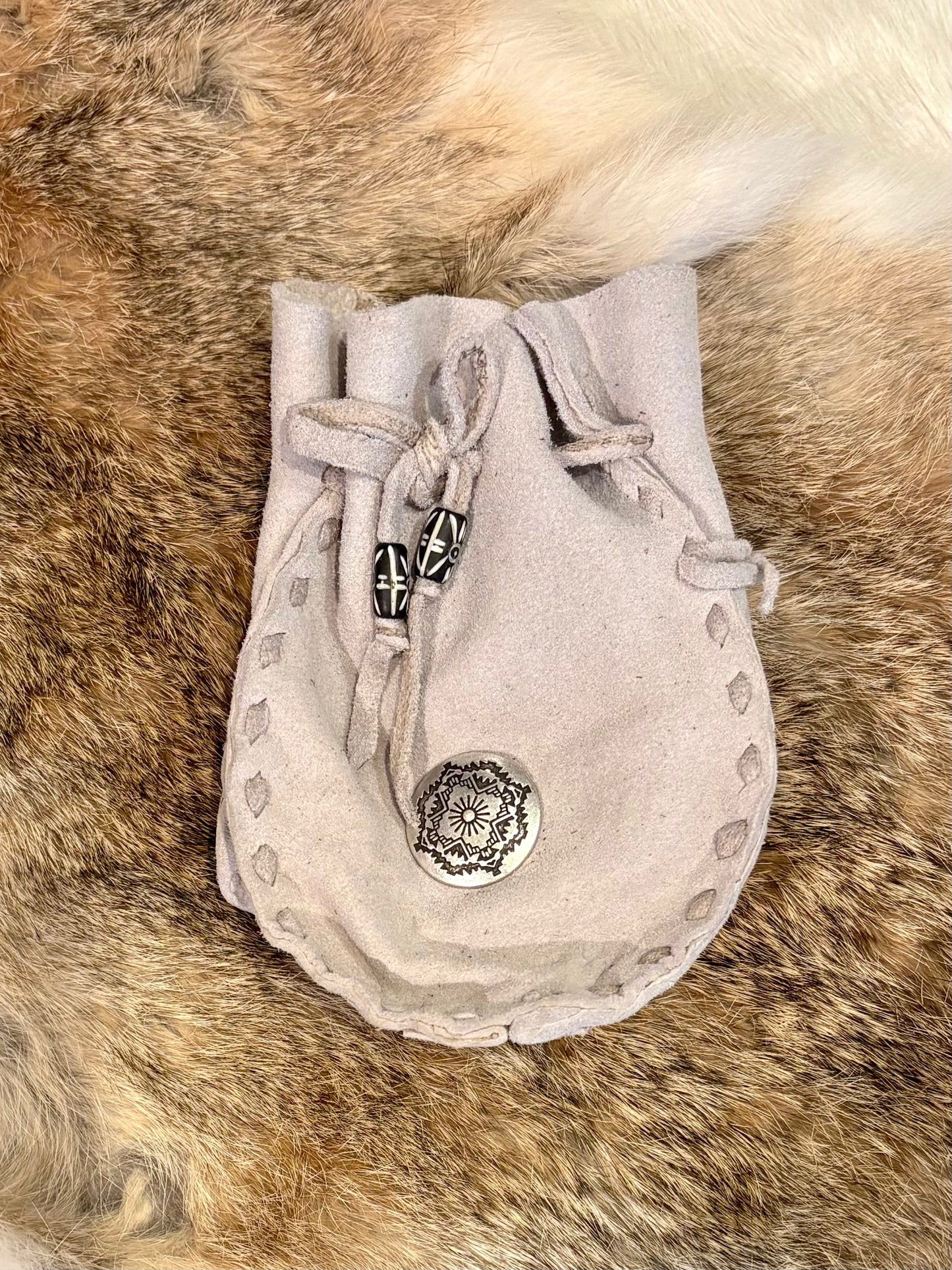 Mountain Arrow Leather Jewelry Pouch