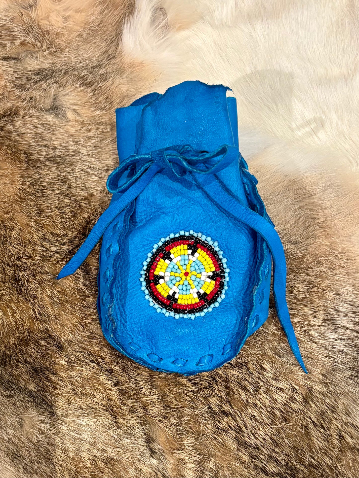 Mountain Arrow Leather Jewelry Pouch