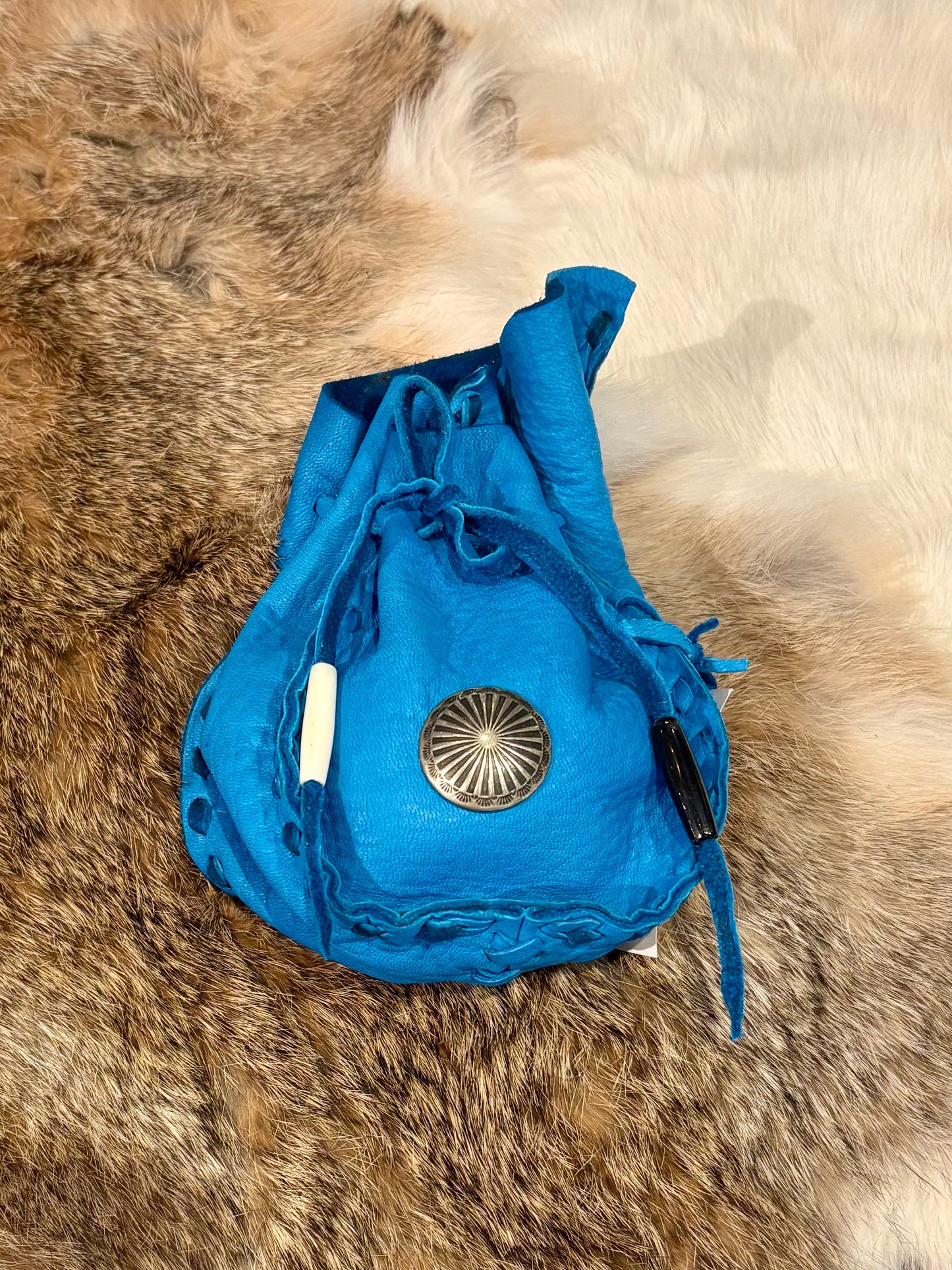 Mountain Arrow Leather Jewelry Pouch