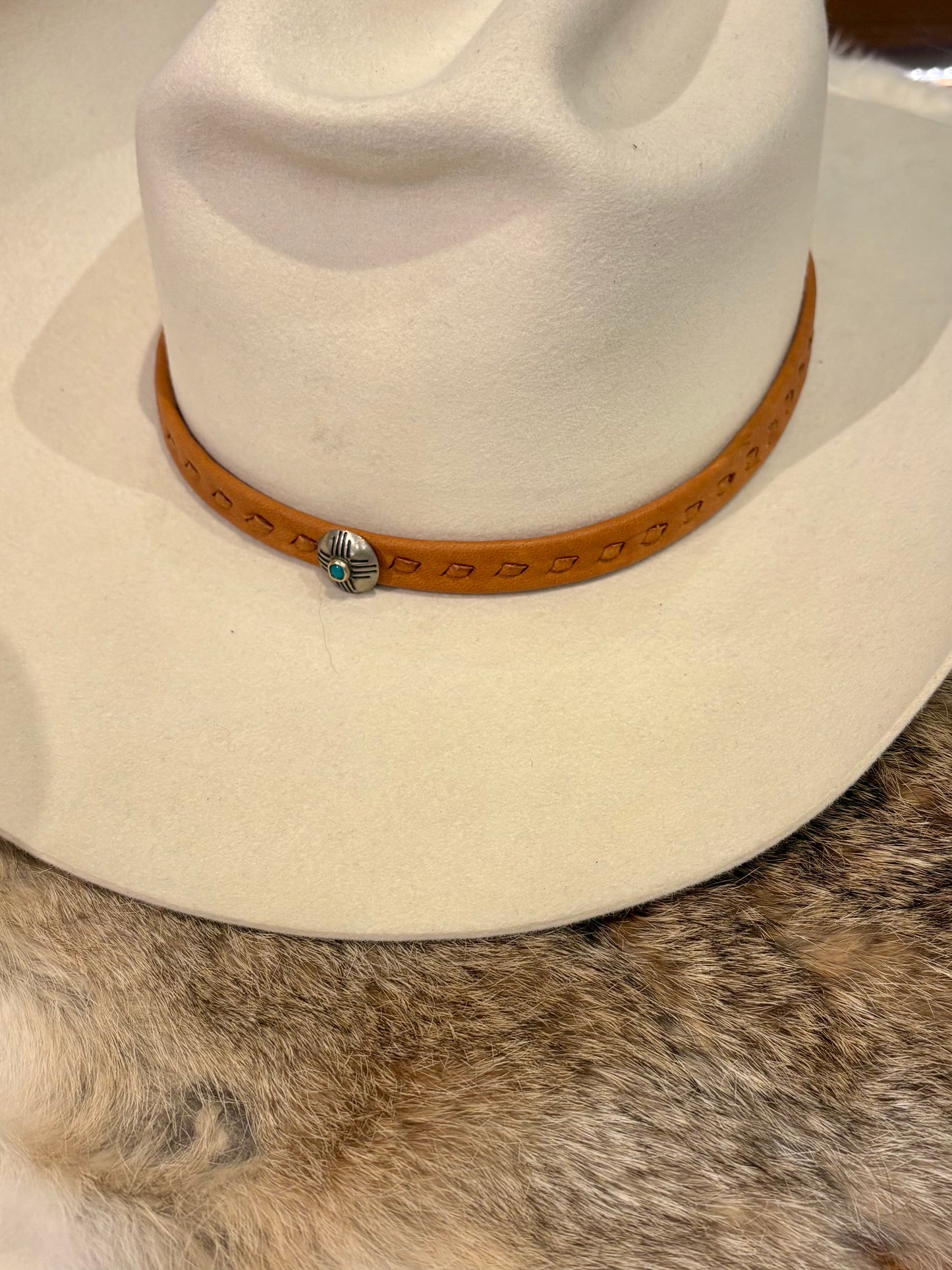 Mountain Arrow Deer Hide Hat Bands