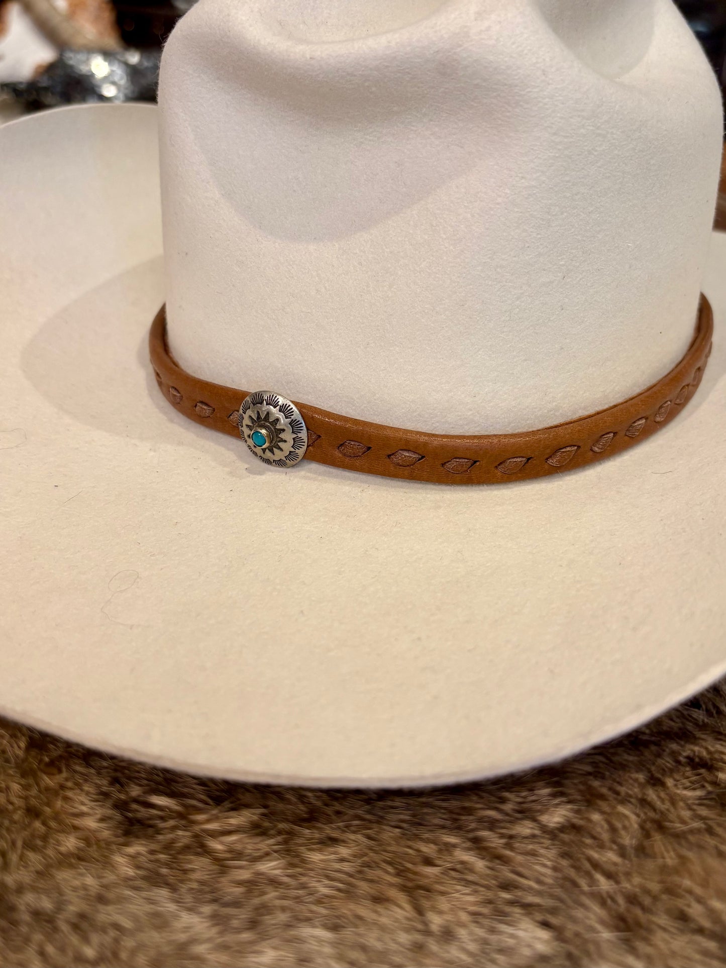 Mountain Arrow Deer Hide Hat Bands