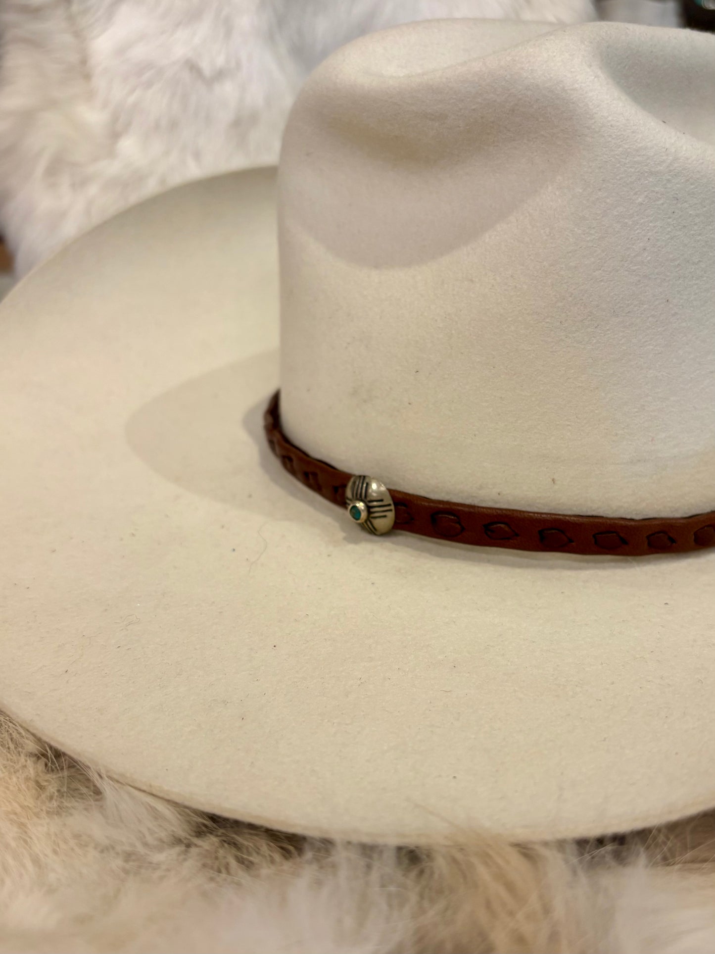 Mountain Arrow Deer Hide Hat Bands
