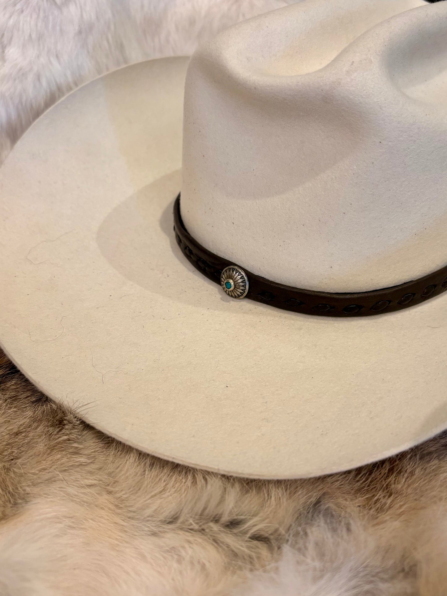 Mountain Arrow Deer Hide Hat Bands